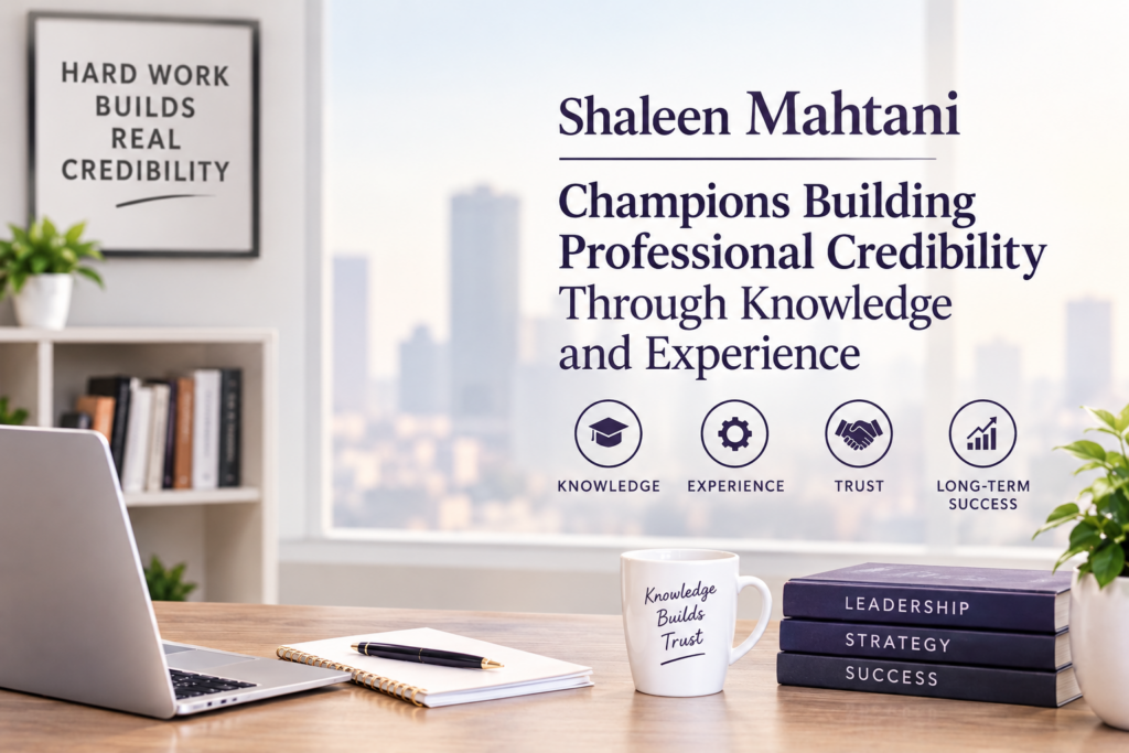 Shaleen Mahtani Champions Building Professional Credibility Through Knowledge and Experience
